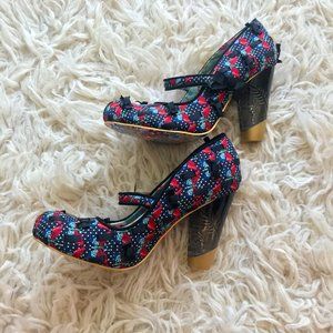 Irregular Choice Woven Butterfly Lucite Heels